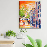 Painting by Numbers Netherlands Holland Illustration City